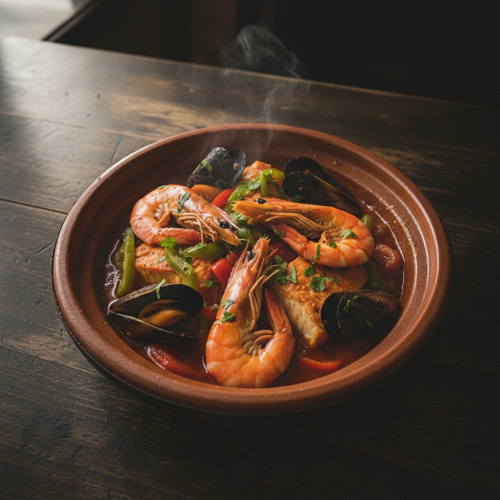 Tajine de fruits de mer
